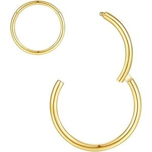 ORANGELOVE Hypoallergenic Nose Rings 316L Surgical Steel Septum Piercing Jewelry